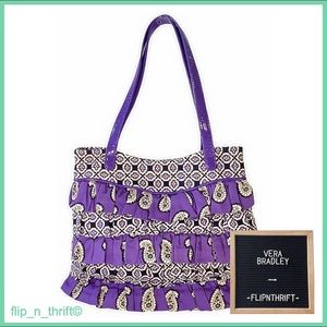 💜VERA BRADLEY Violet Ruffle Bag